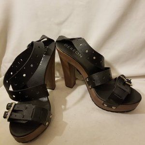 Dereon Black Sandal Heels | US Size 10